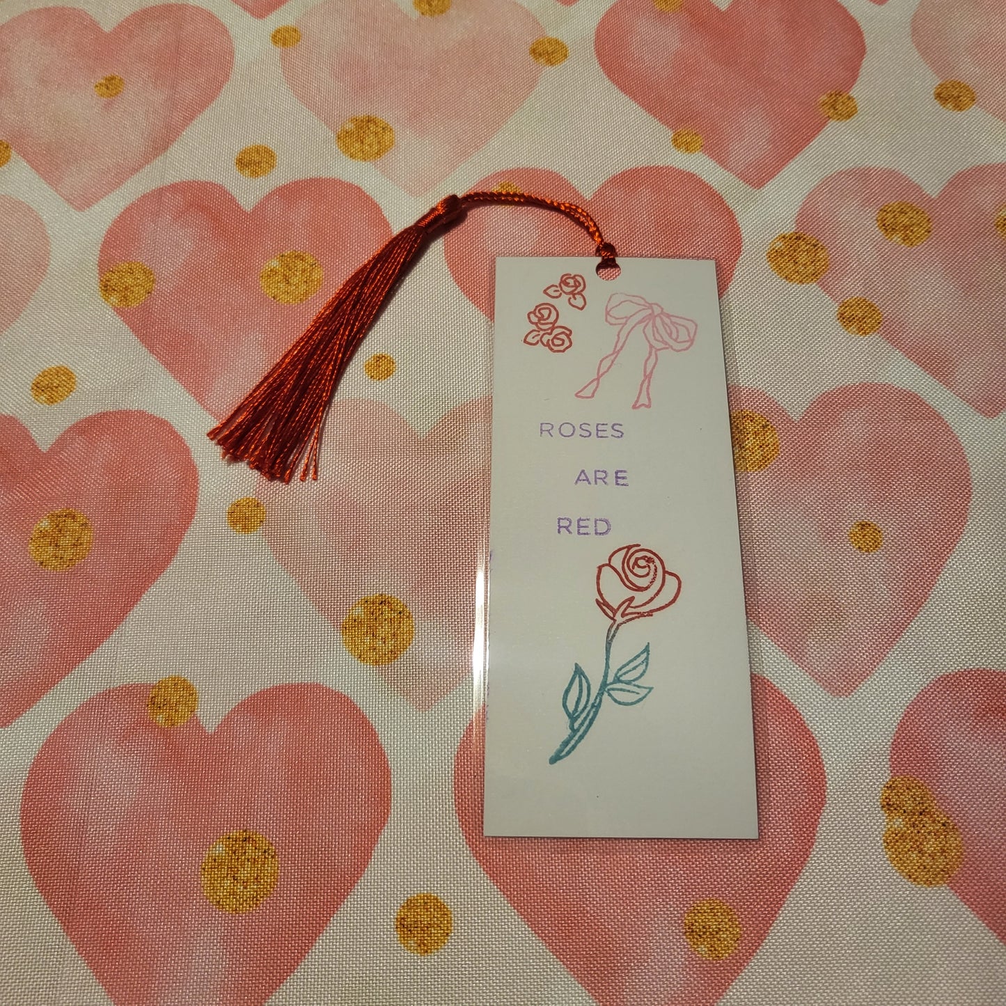 Handstamped Bookmark 4-pack