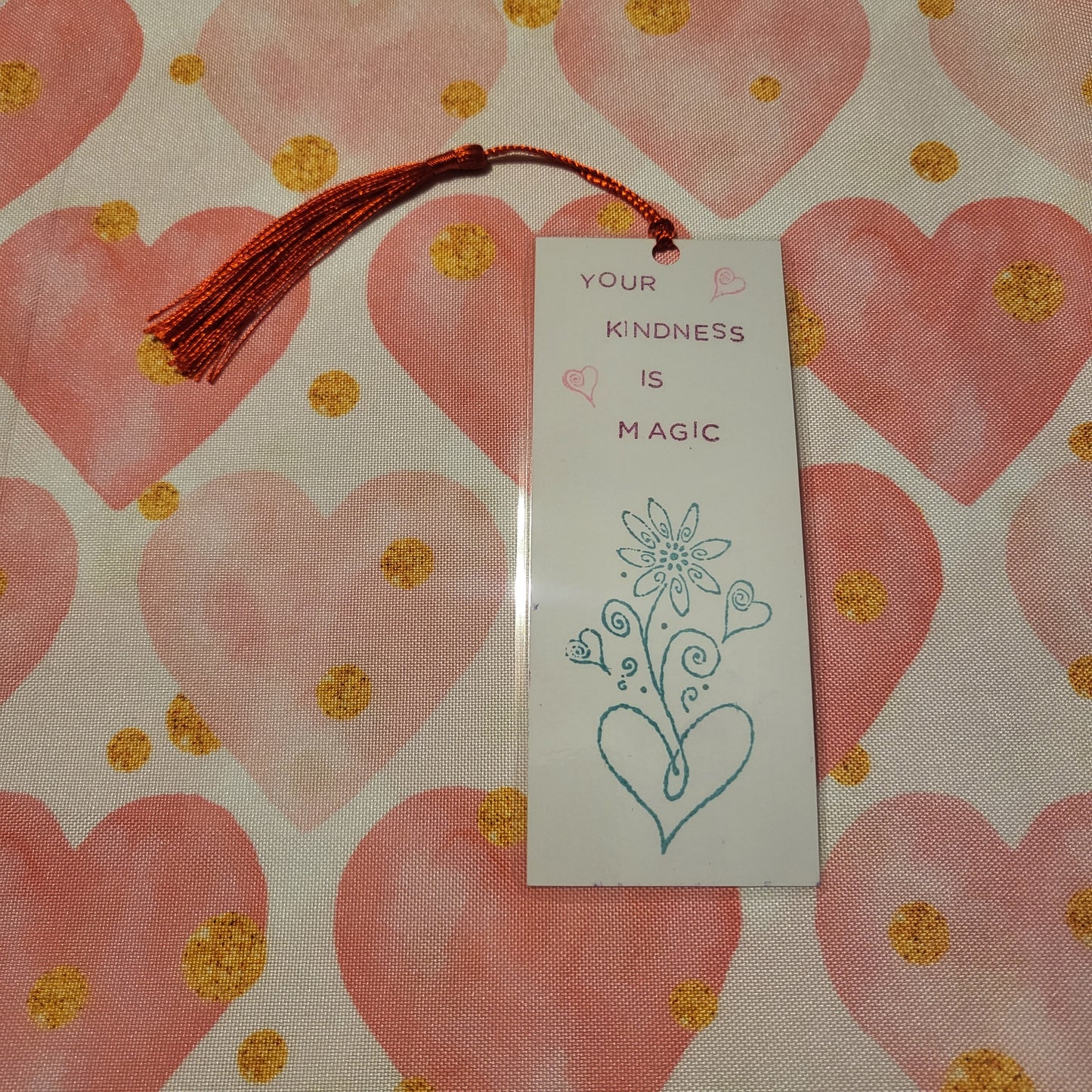 Handstamped Bookmark 4-pack