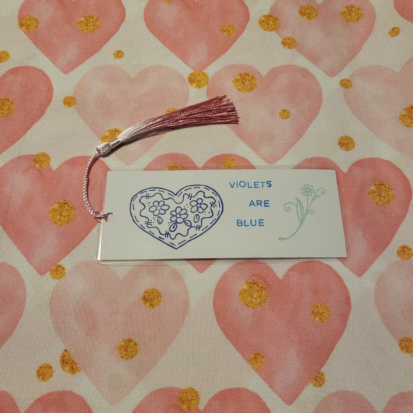 Handstamped Bookmark 4-pack